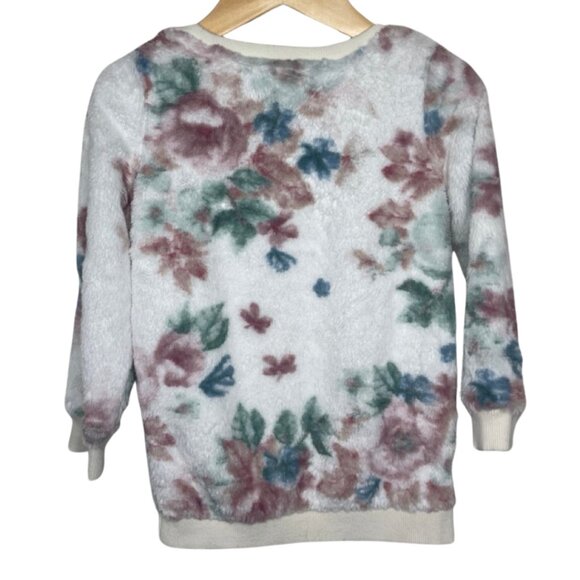 JUICY COUTURE KIDS | Floral Faux Fur Pull Over Sweater | Size 4T - Picture 5 of 11
